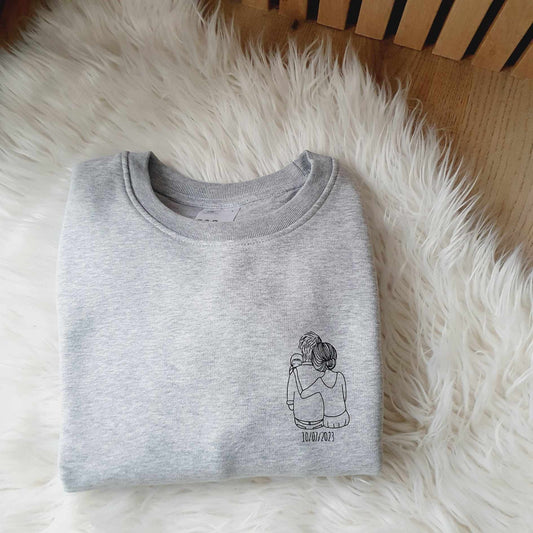 Lijntekening sweater - Dames