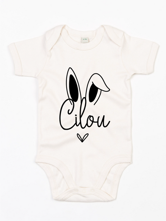 Bunny met naam - Body voor de allerkleinste