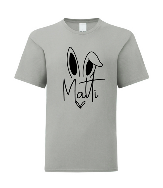 Bunny met naam - T-shirt  jongens