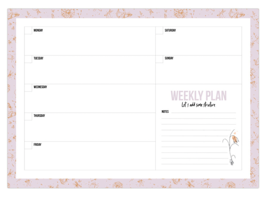 Weekly planner